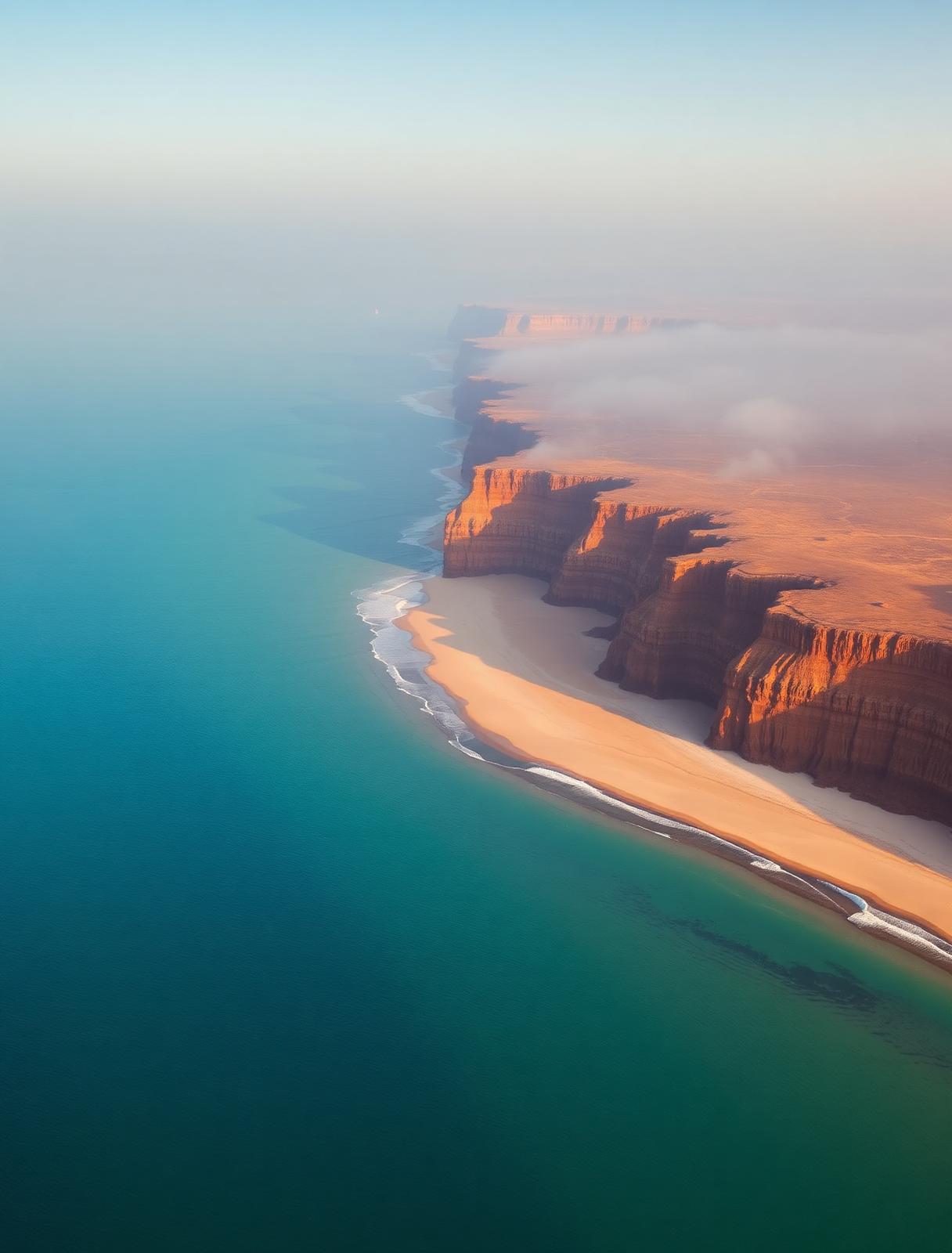 Puntland coastline at dawn